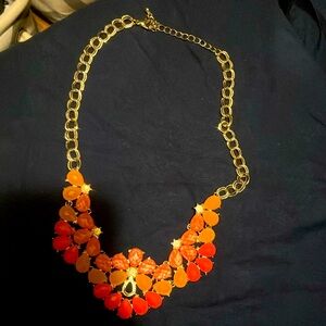 Coral colored necklace